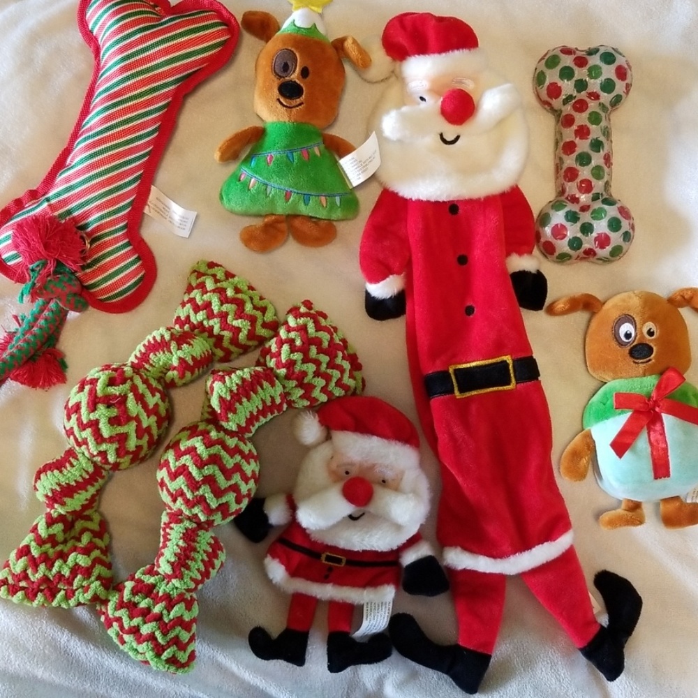 Bundle of Christmas dog toys
